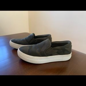 Steve Madden Camo Slip On Platform Women Sneakers